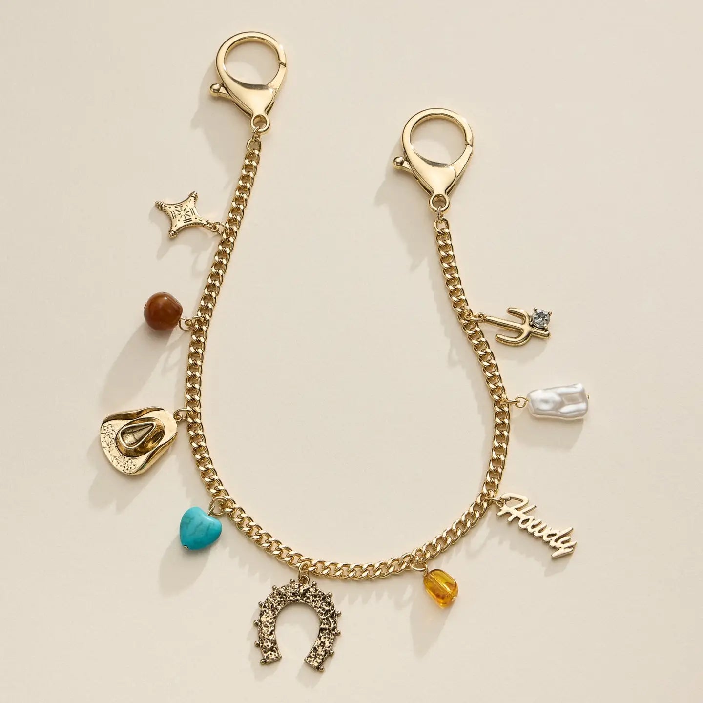 Golden Rodeo Bag Charm