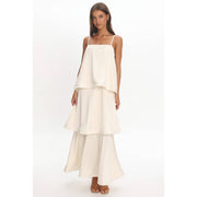 The Muse Tiered Maxi - Ivory