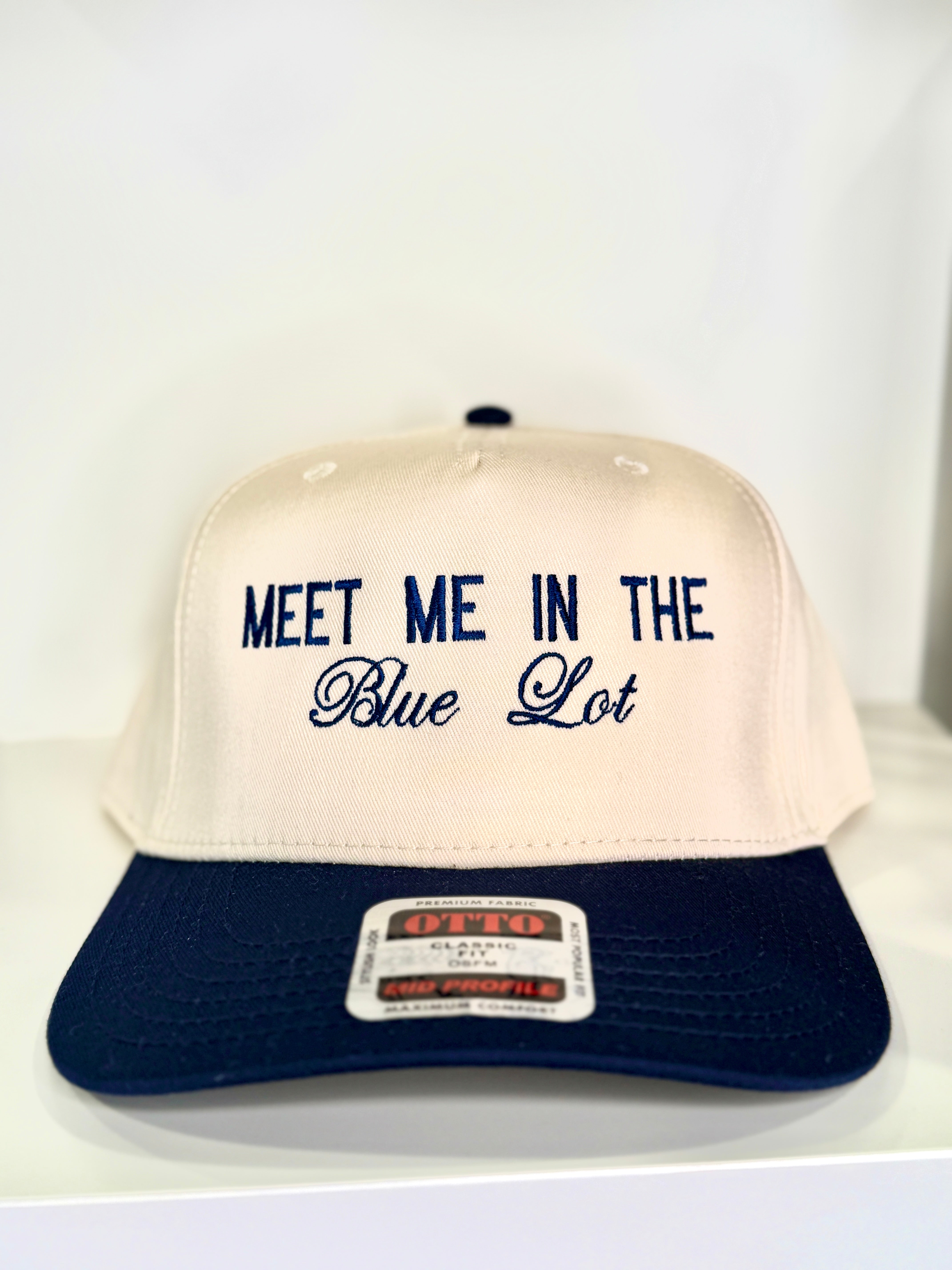 Meet Me In The Blue Lot Trucker Hat - Navy