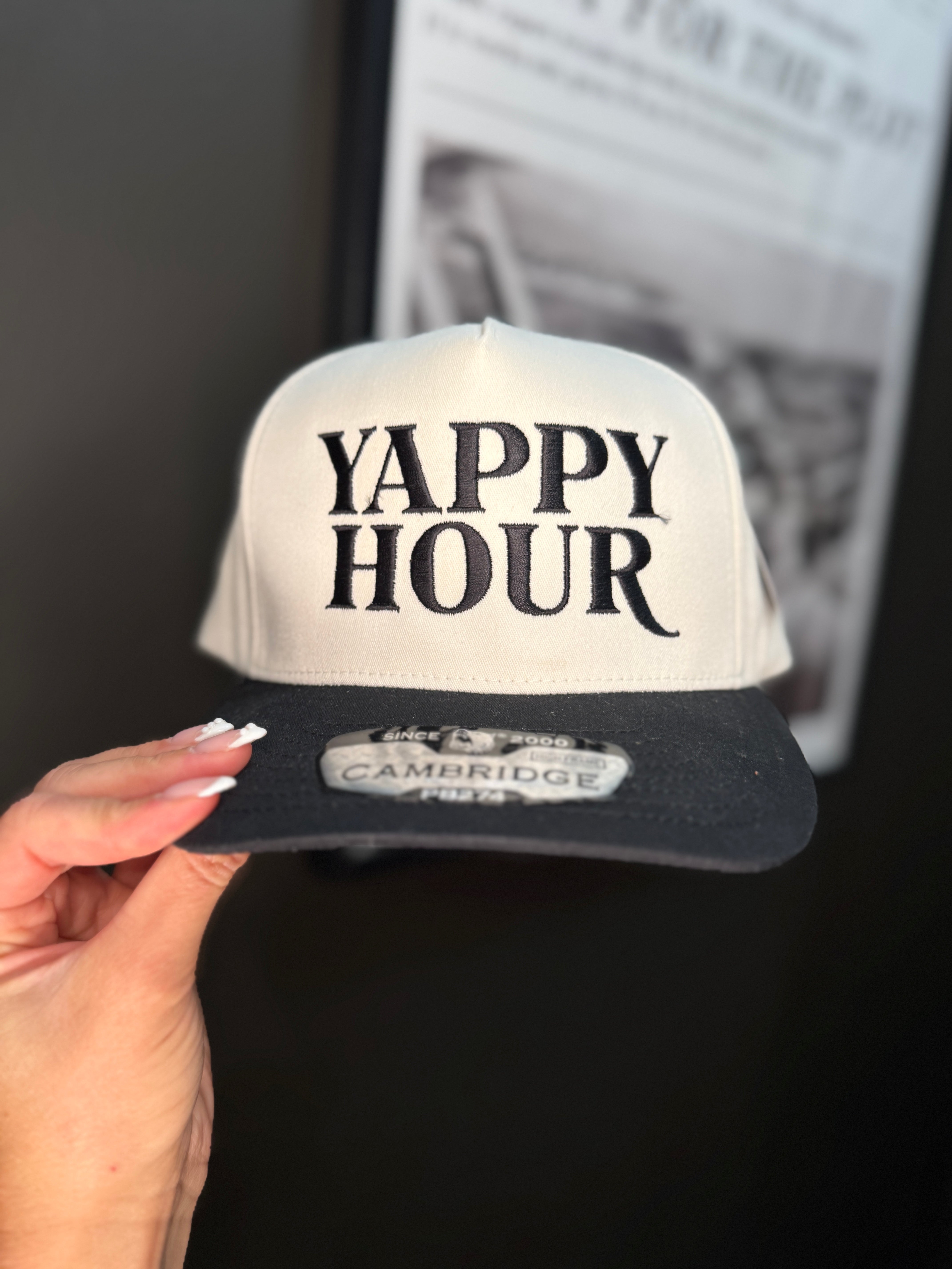 Yappy Hour Trucker Hat - Black