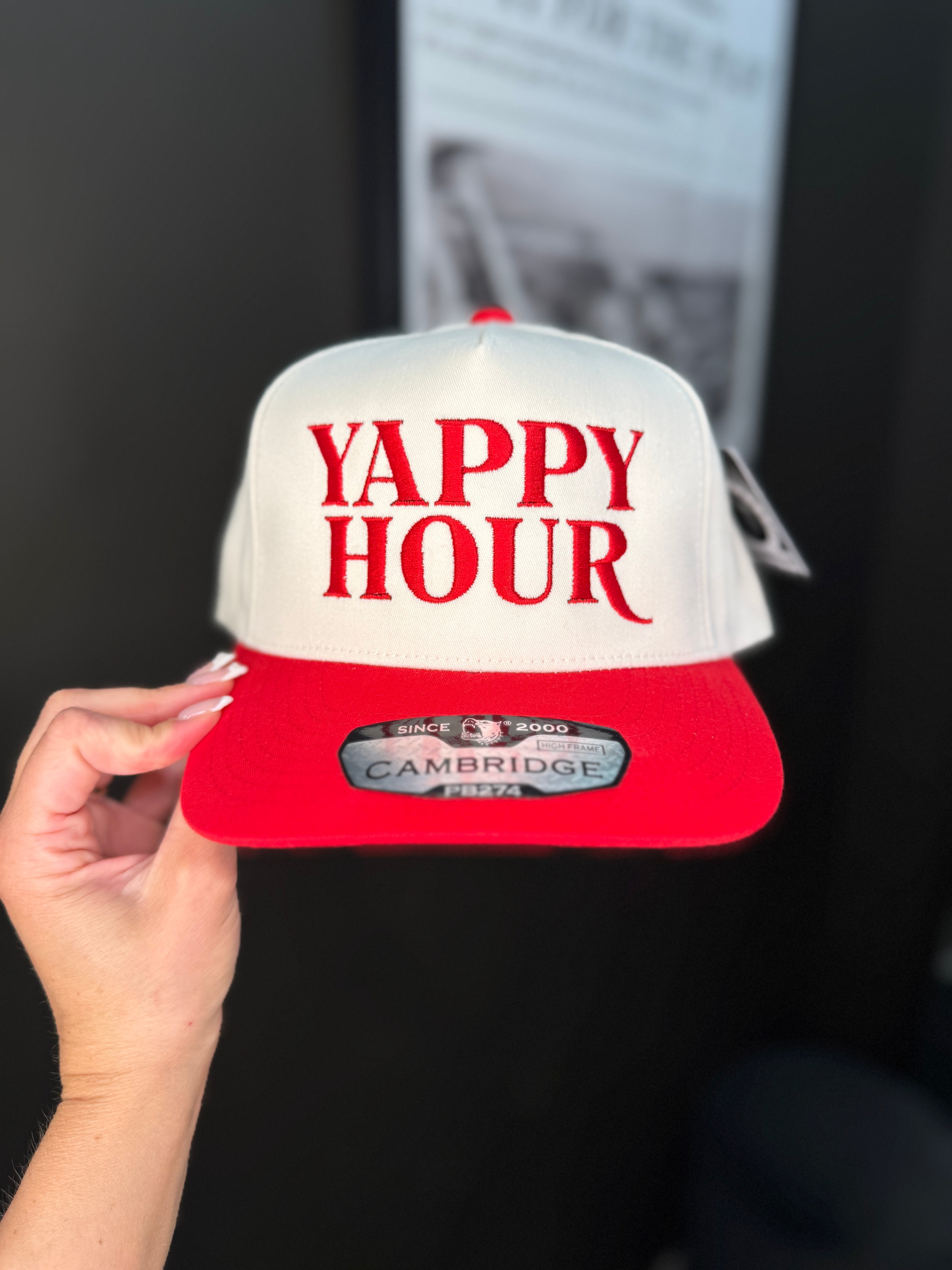 Yappy Hour Trucker Hat - Red