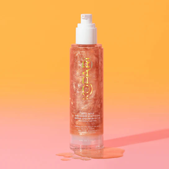 Rose Gold Sun Shield Body Glow Sunscreen SPF 45 by KOPARI