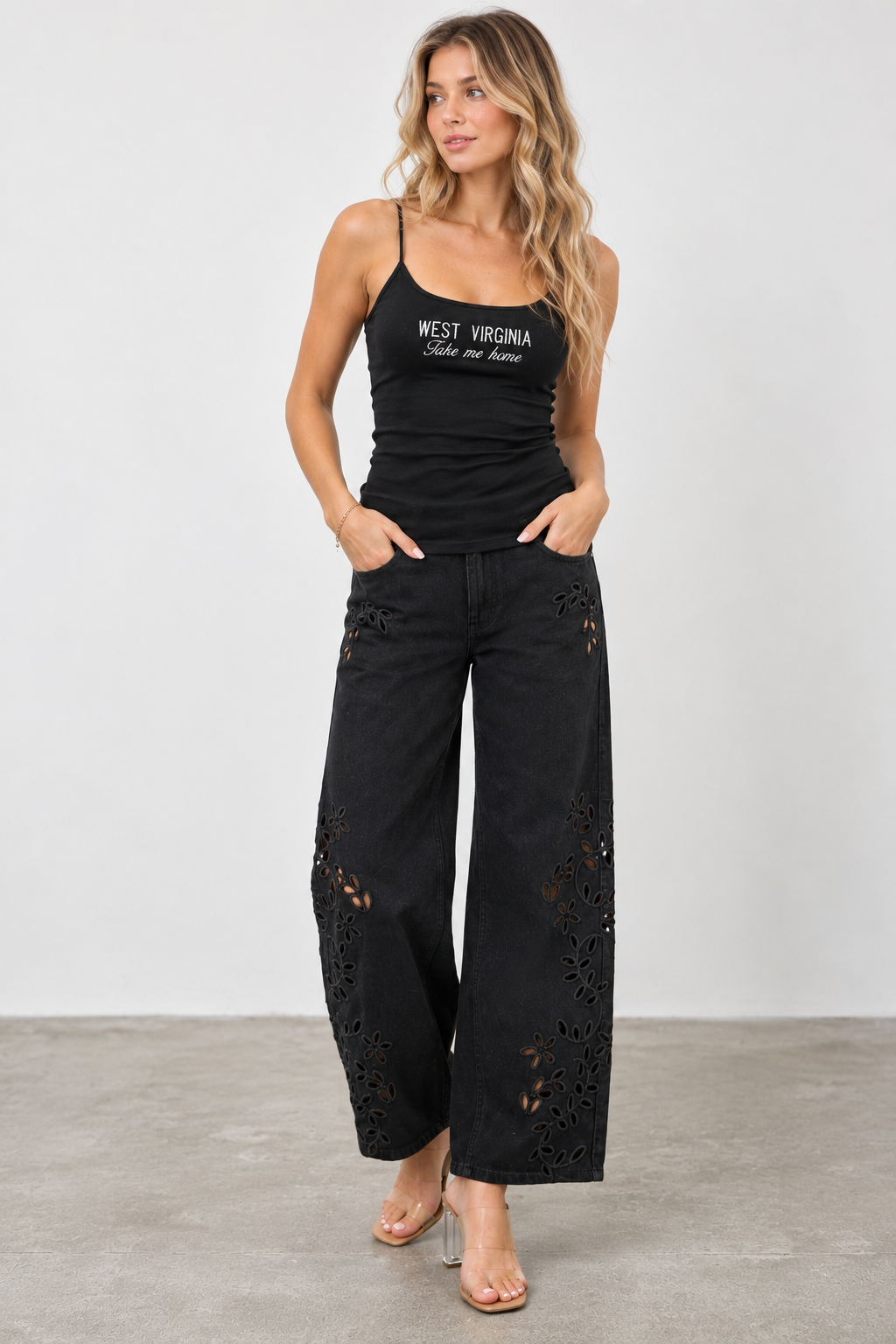 Take Me Home Tank - Black