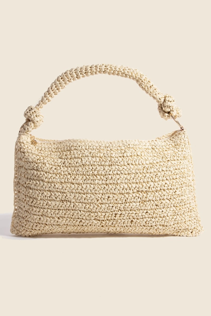 Braided Straw Hand Bag