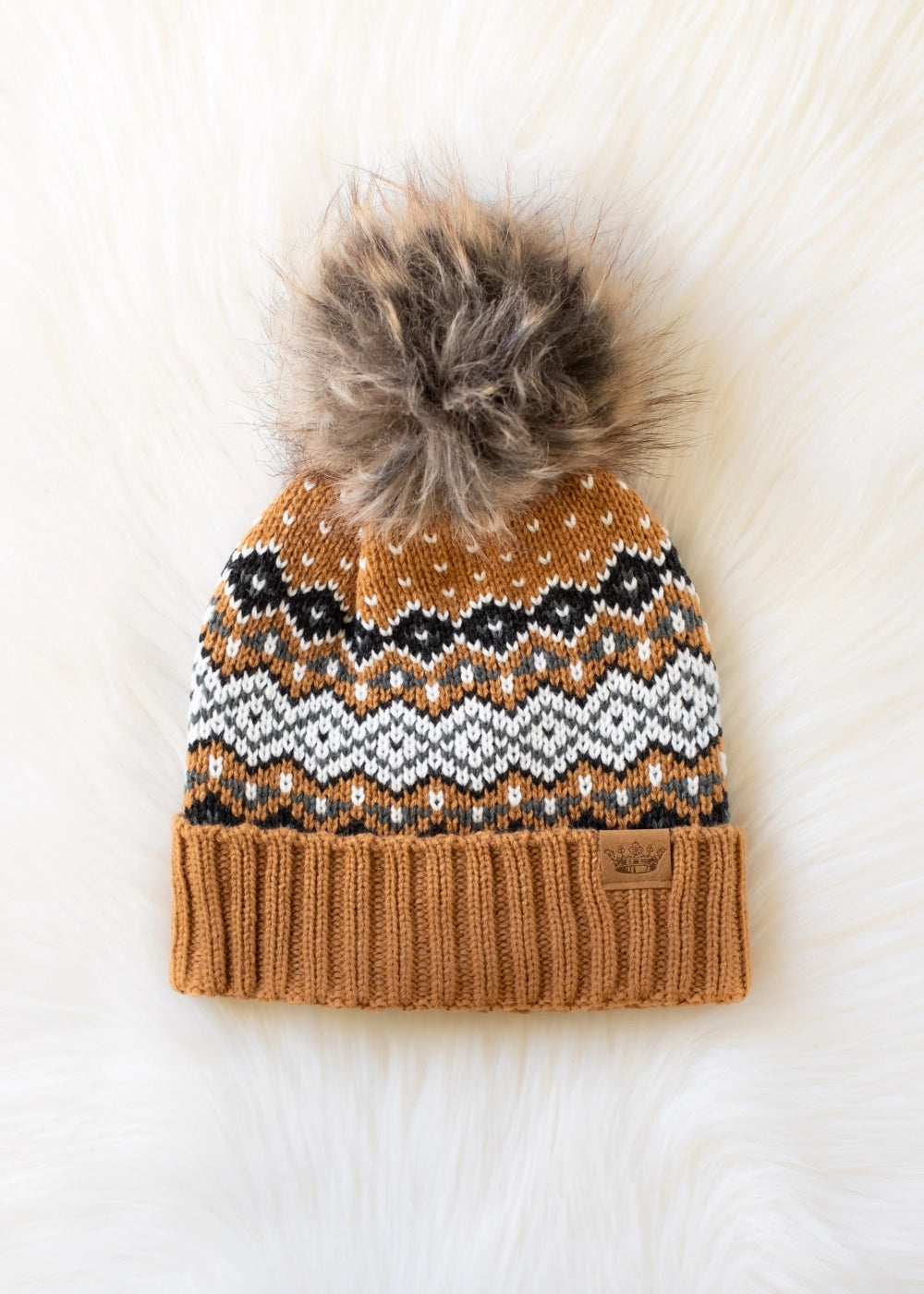 The Alpine Chic Pom Beanie