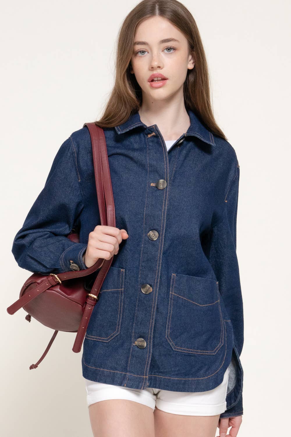 Vera Dark Denim Shacket