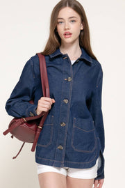 Vera Dark Denim Shacket