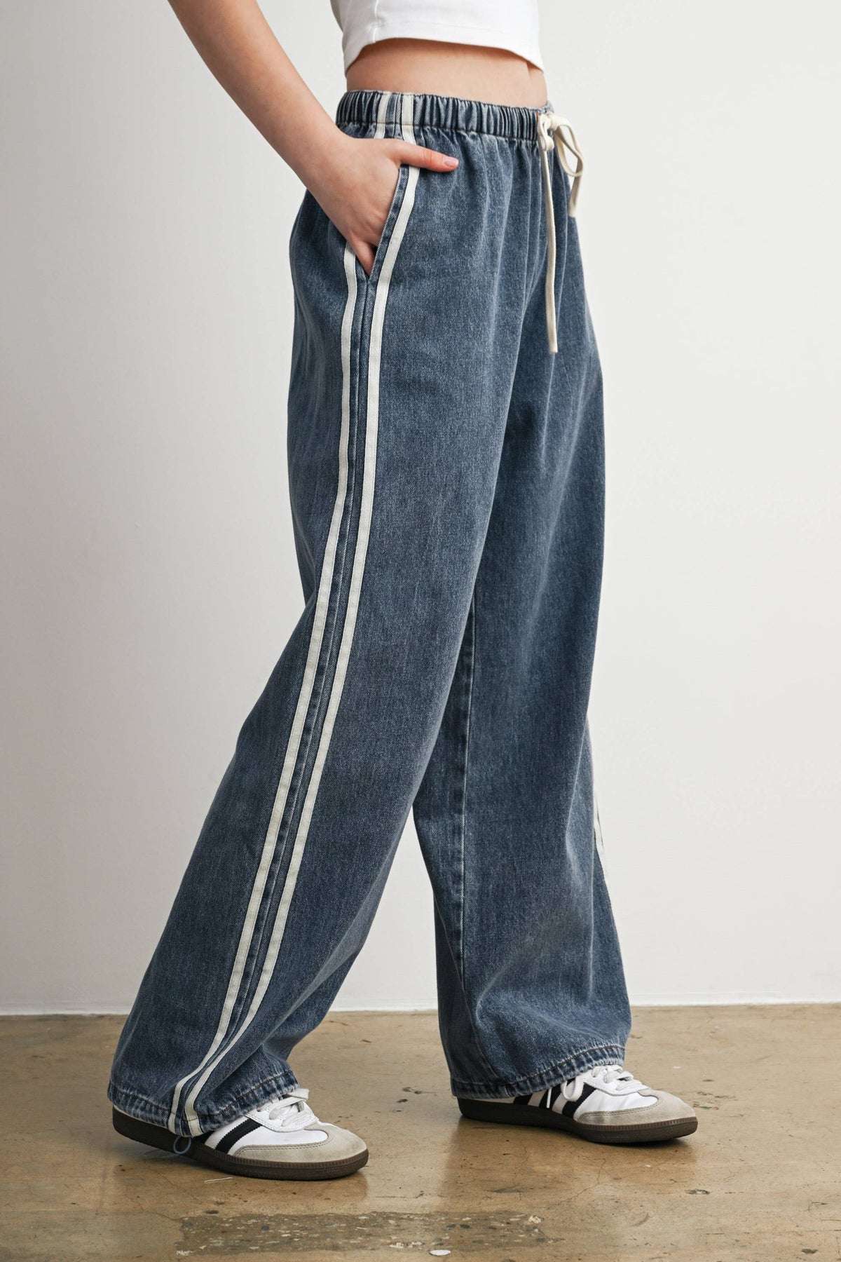 Positano Denim Track Pant
