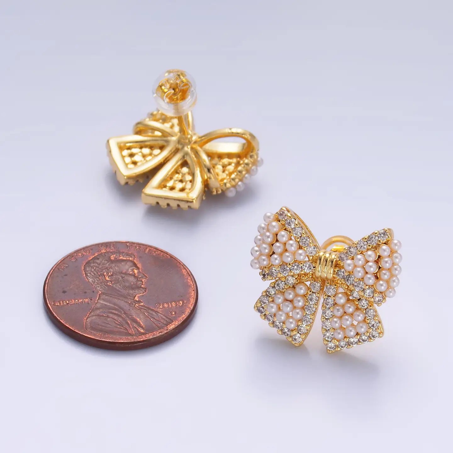 Pearl Bow Studs