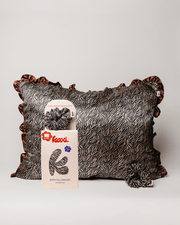 KAXI Pillowcase + Scrunchie Bundle : ZEBRA WITH RUFFLES