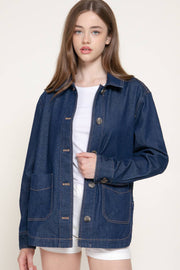 Vera Dark Denim Shacket