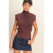 Arden Sweater Tank - Cherry Mocha