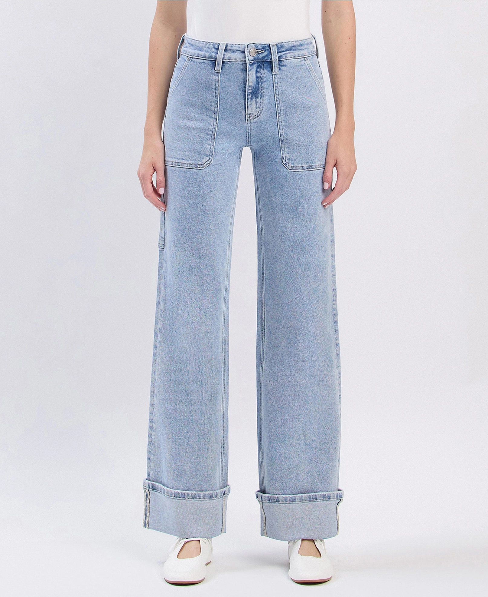 Serenity Cuff High Rise Denim