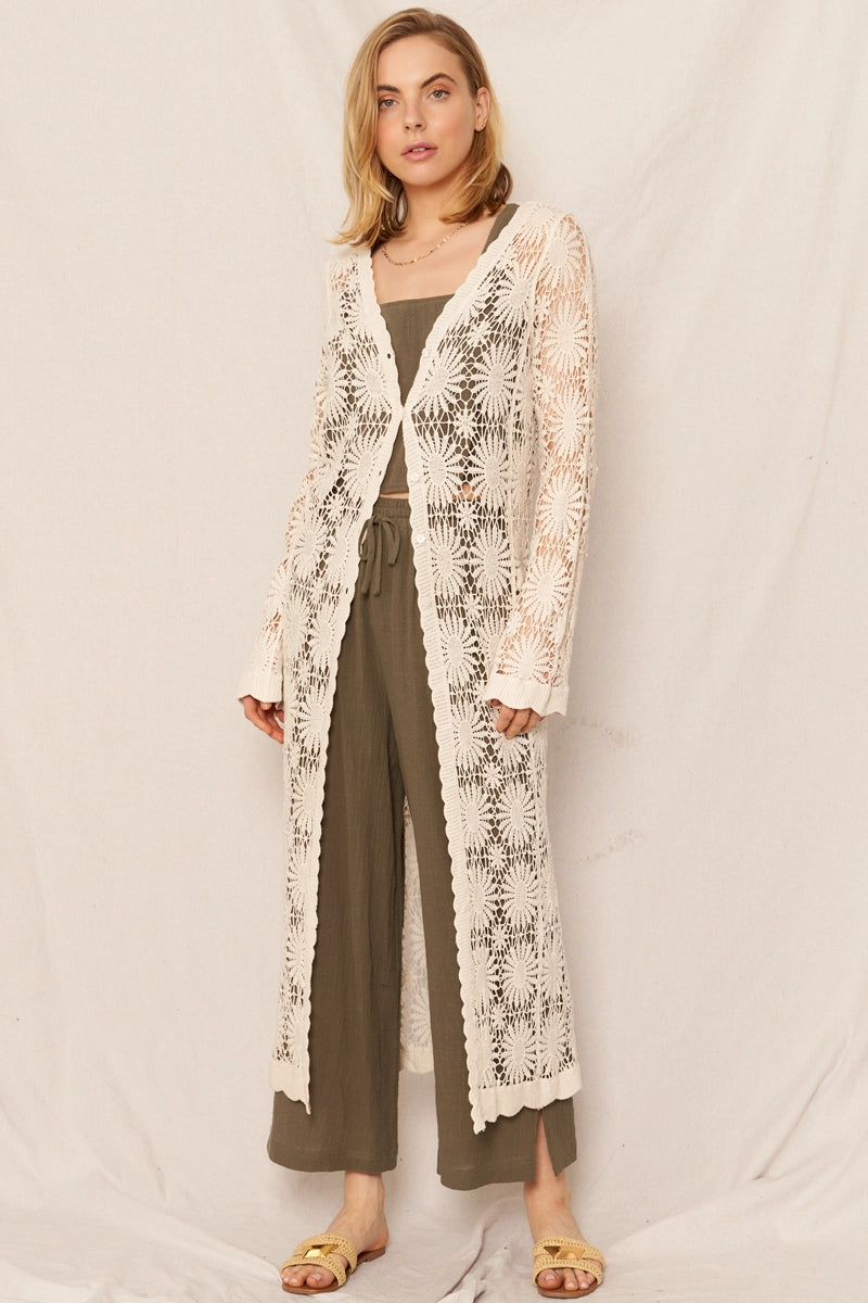 Harvest Bloom Maxi Cardigan