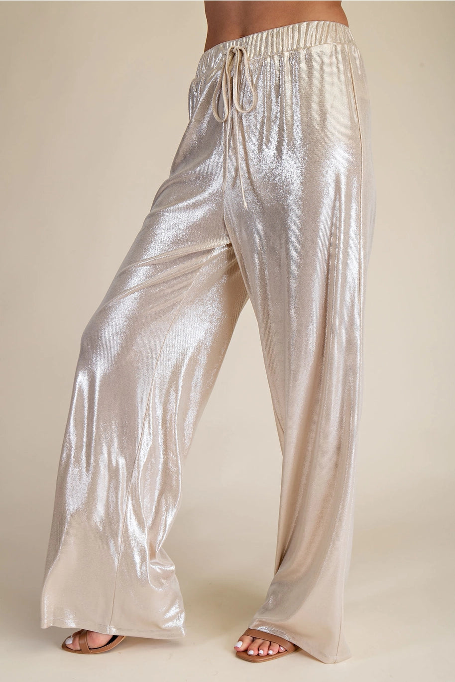 Champagne Hour Satin Trousers 🥂