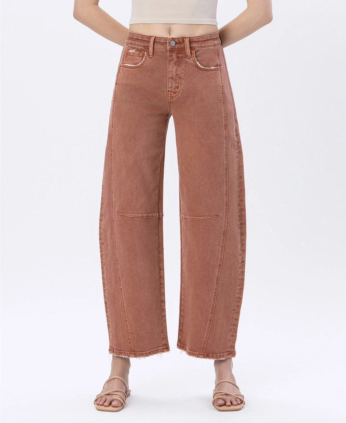 Autumn Ember Barrel Jeans