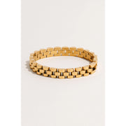 Time Out Rounded Gold Watch Bracelet