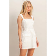 Vera Square Neck Mini - White