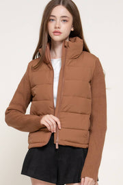 Autumn Puff Sweater Sleeve Zip
