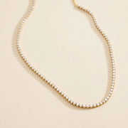 Radiant Edge Rhinestone Necklace