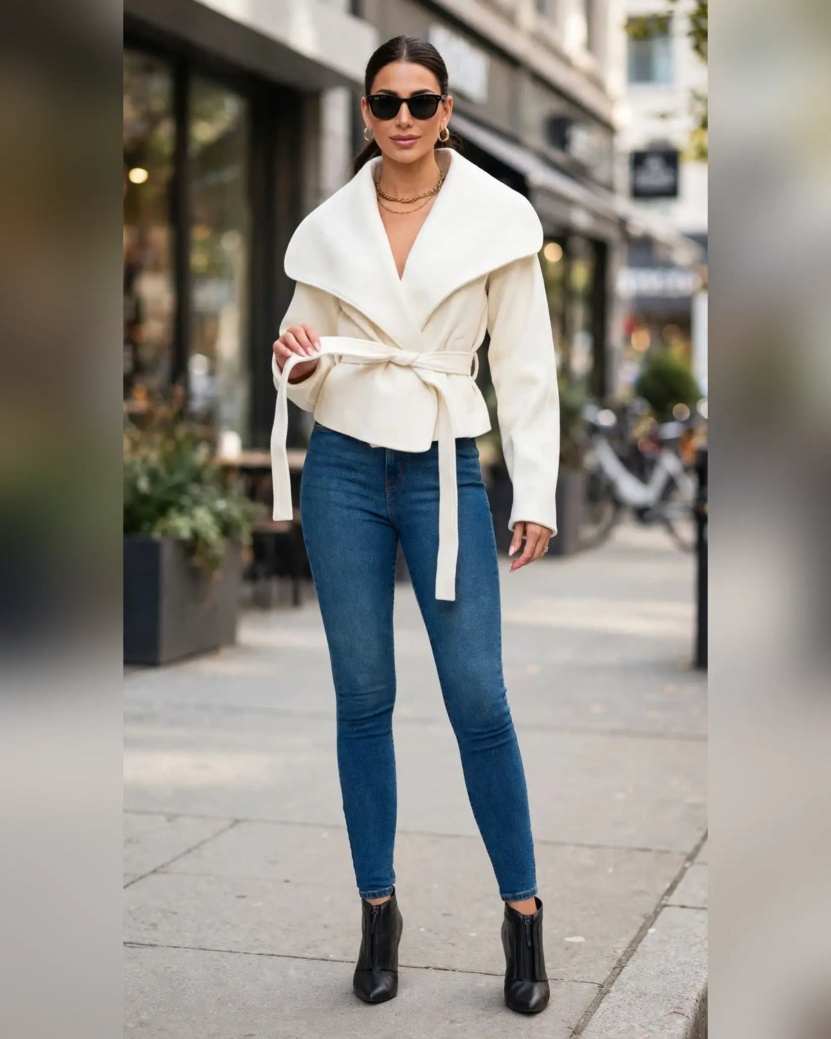 Venice Wrap Crop Jacket
