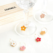 Floral Wine Charms