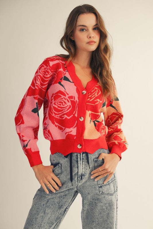 Rosé Garden Cardigan