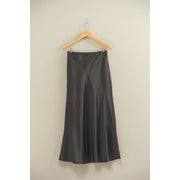 The Midnight Satin Maxi – Black