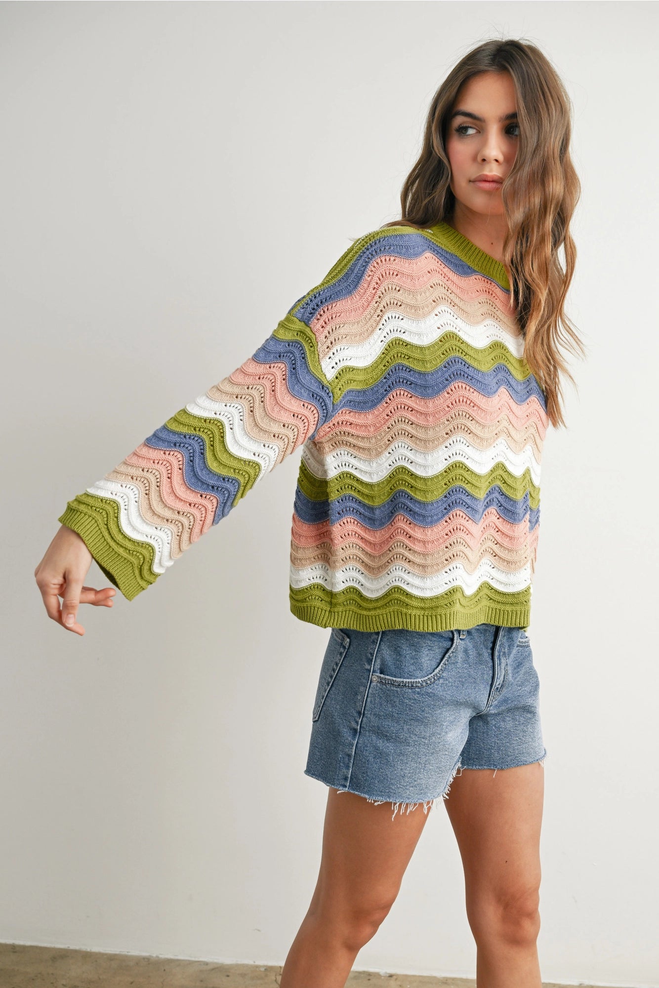 Coastal Breeze Colorblock Sweater