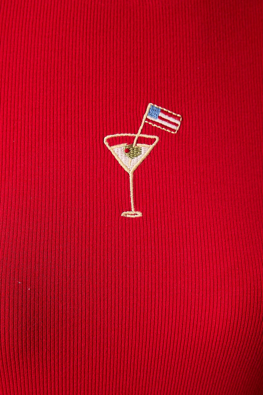 '76 Midnight Martini Tee - RED