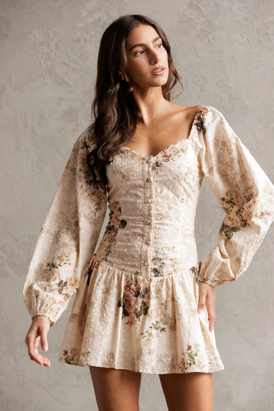 Vintage Harvest Floral Romper