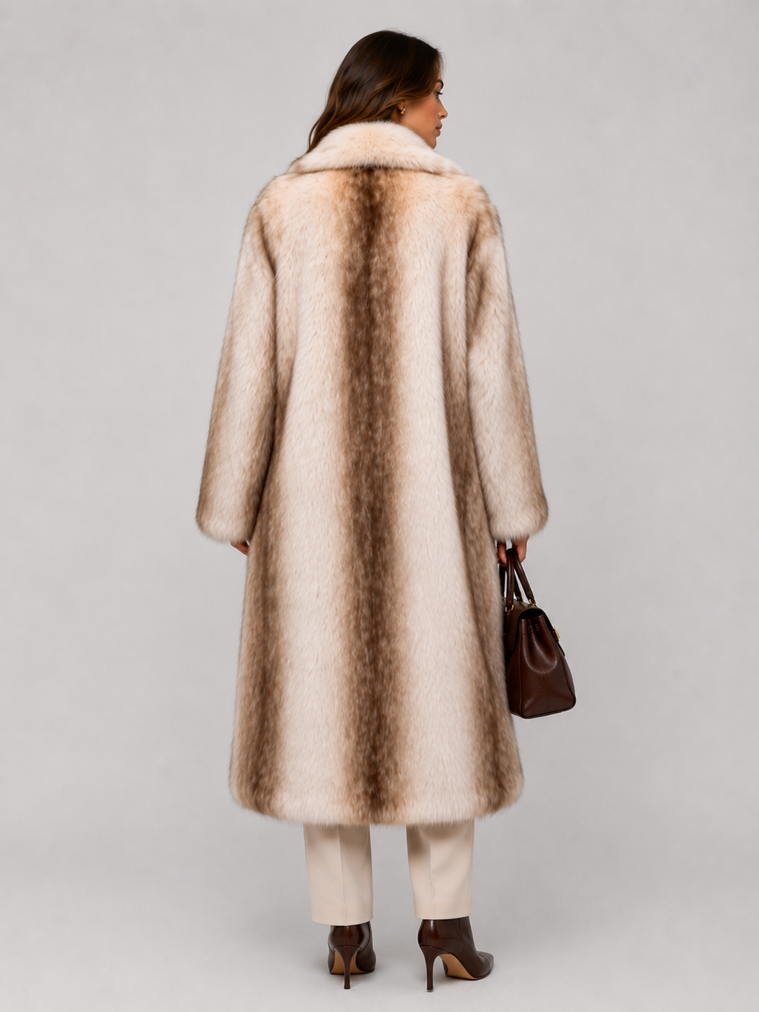 Fawn Faux Fur Coat