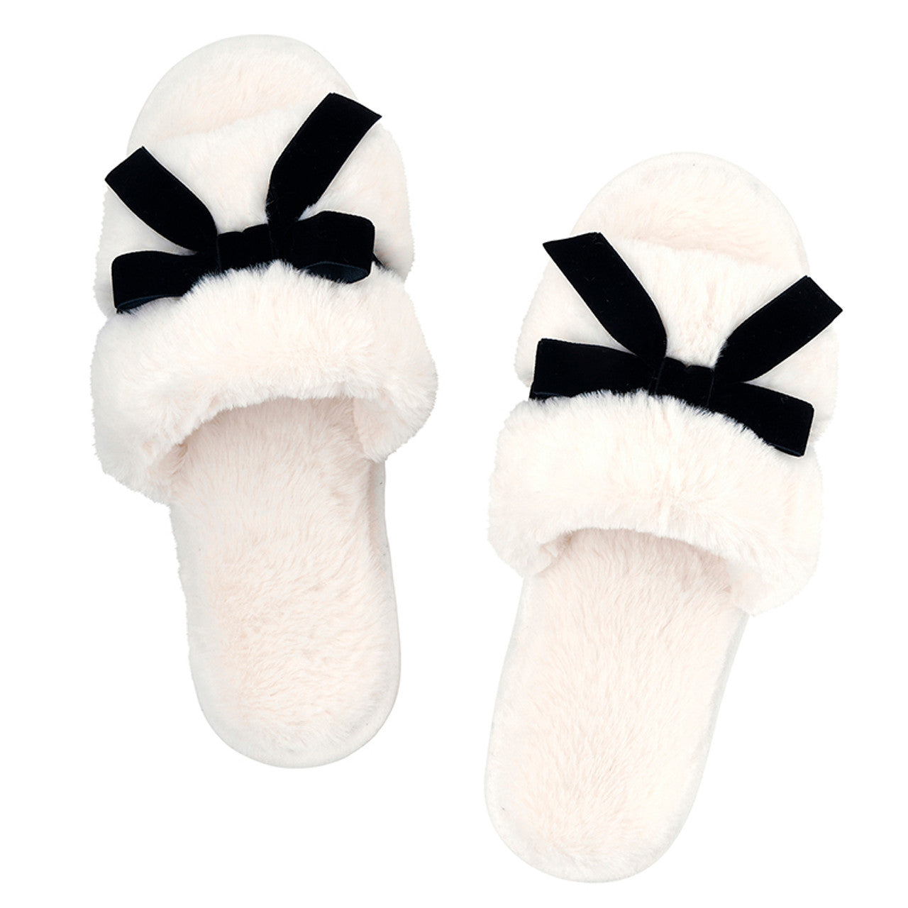 Velvet Bow Slippers