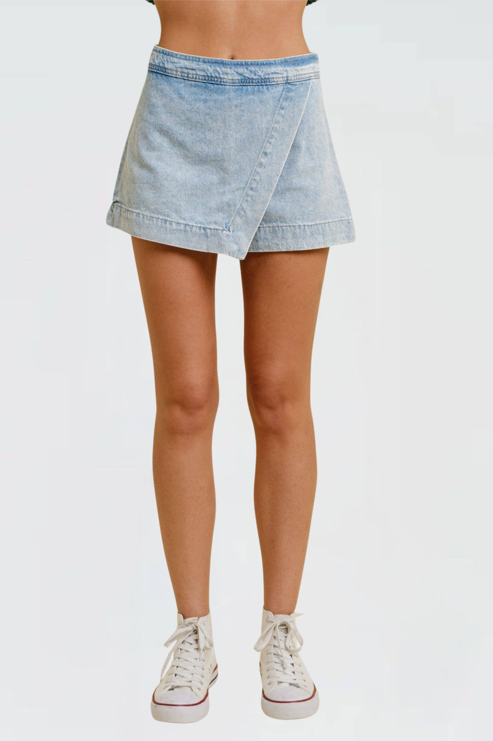 The Capri Denim Skort