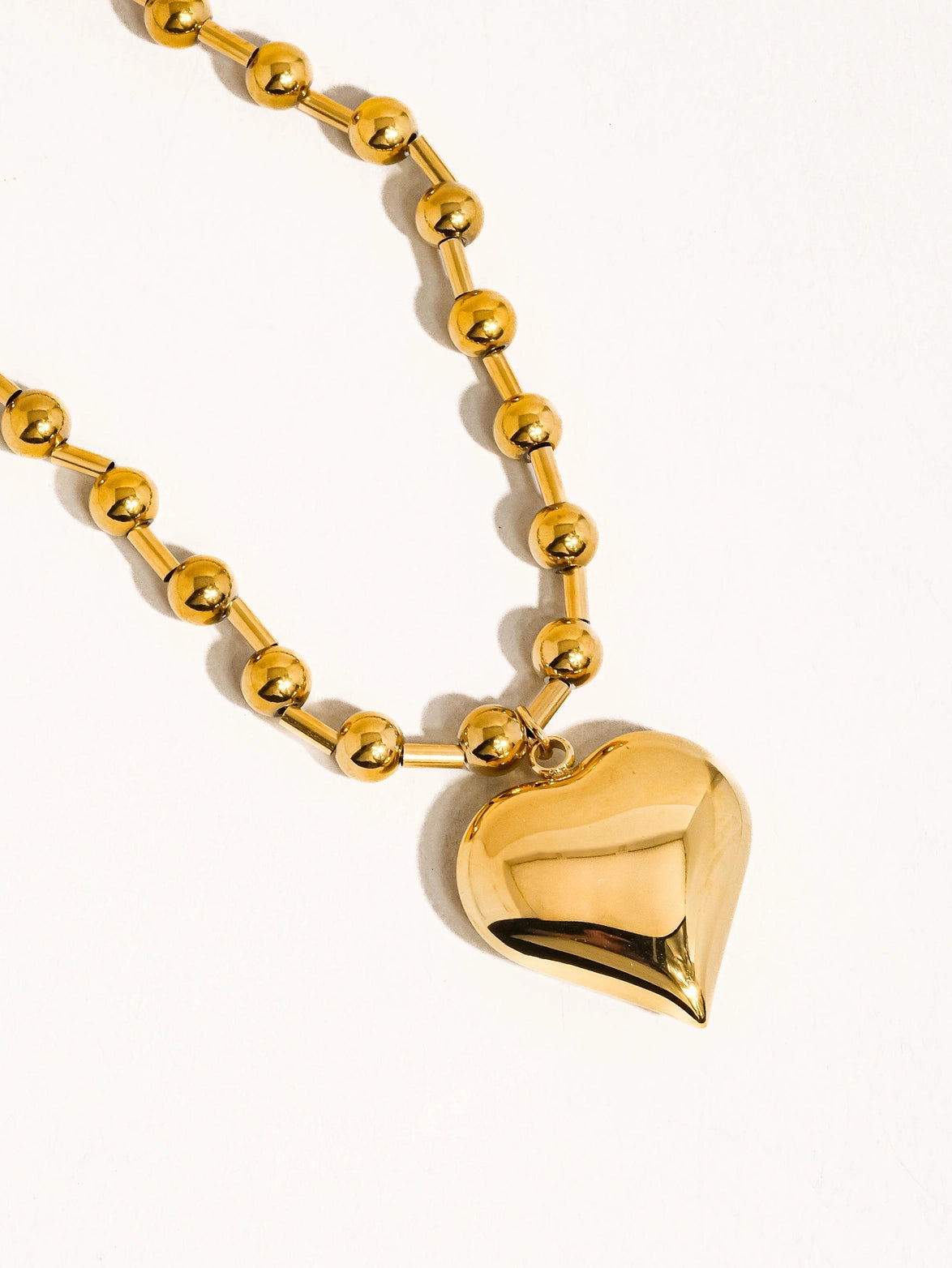 18K GP Lila Heart Statement Necklace
