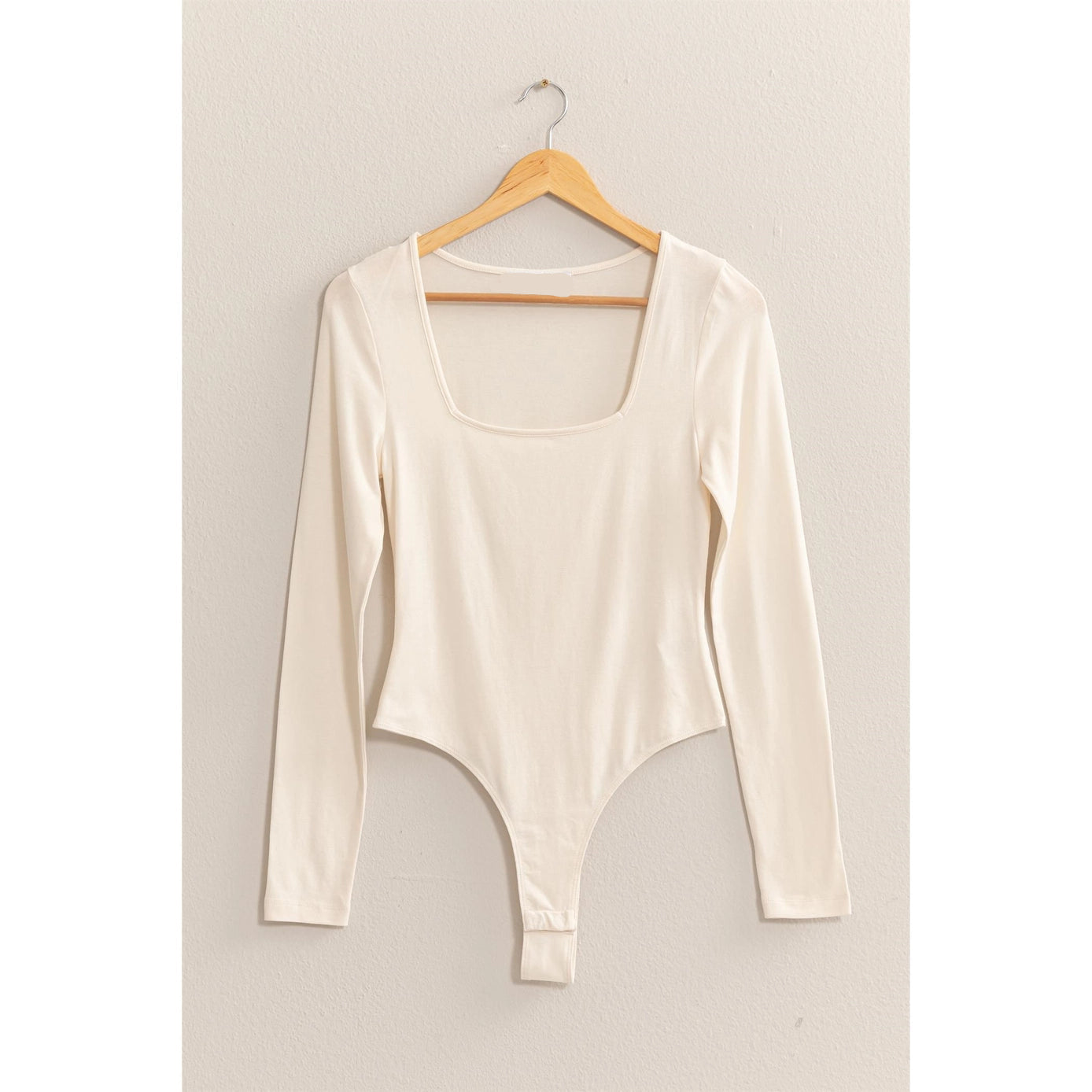 Ivory Elegance Square Neck Bodysuit