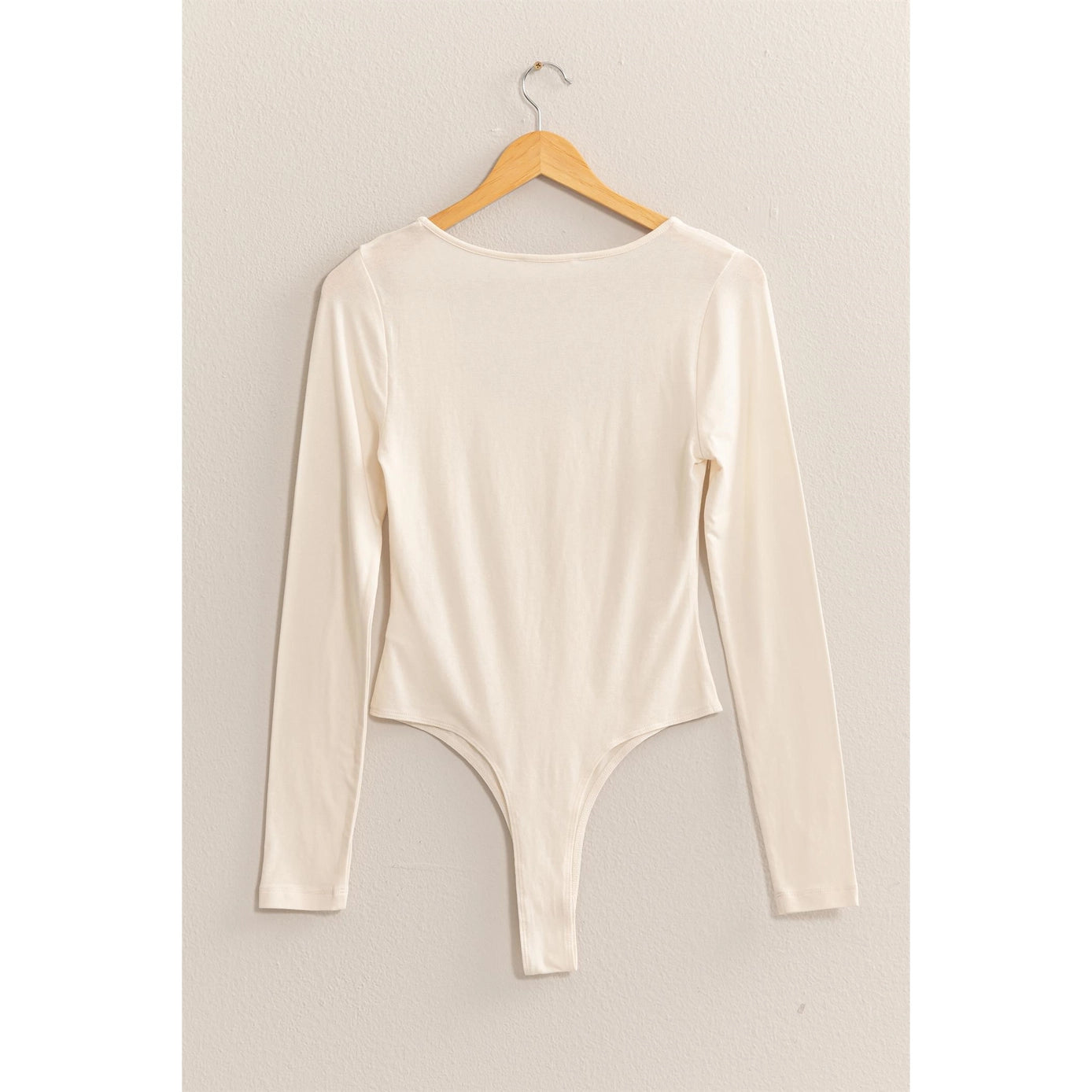 Ivory Elegance Square Neck Bodysuit