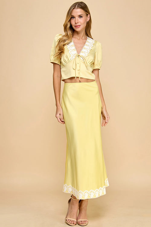 Limoncello Midi Skirt