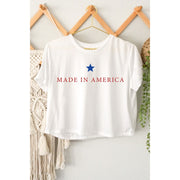 Made In America Graphic Crop Top