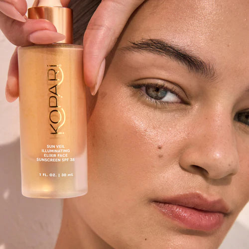 Sun Veil Illuminating Elixir Face Sunscreen SPF 38 by Kopari