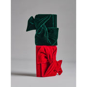 Velvet Bow Clutch Purse