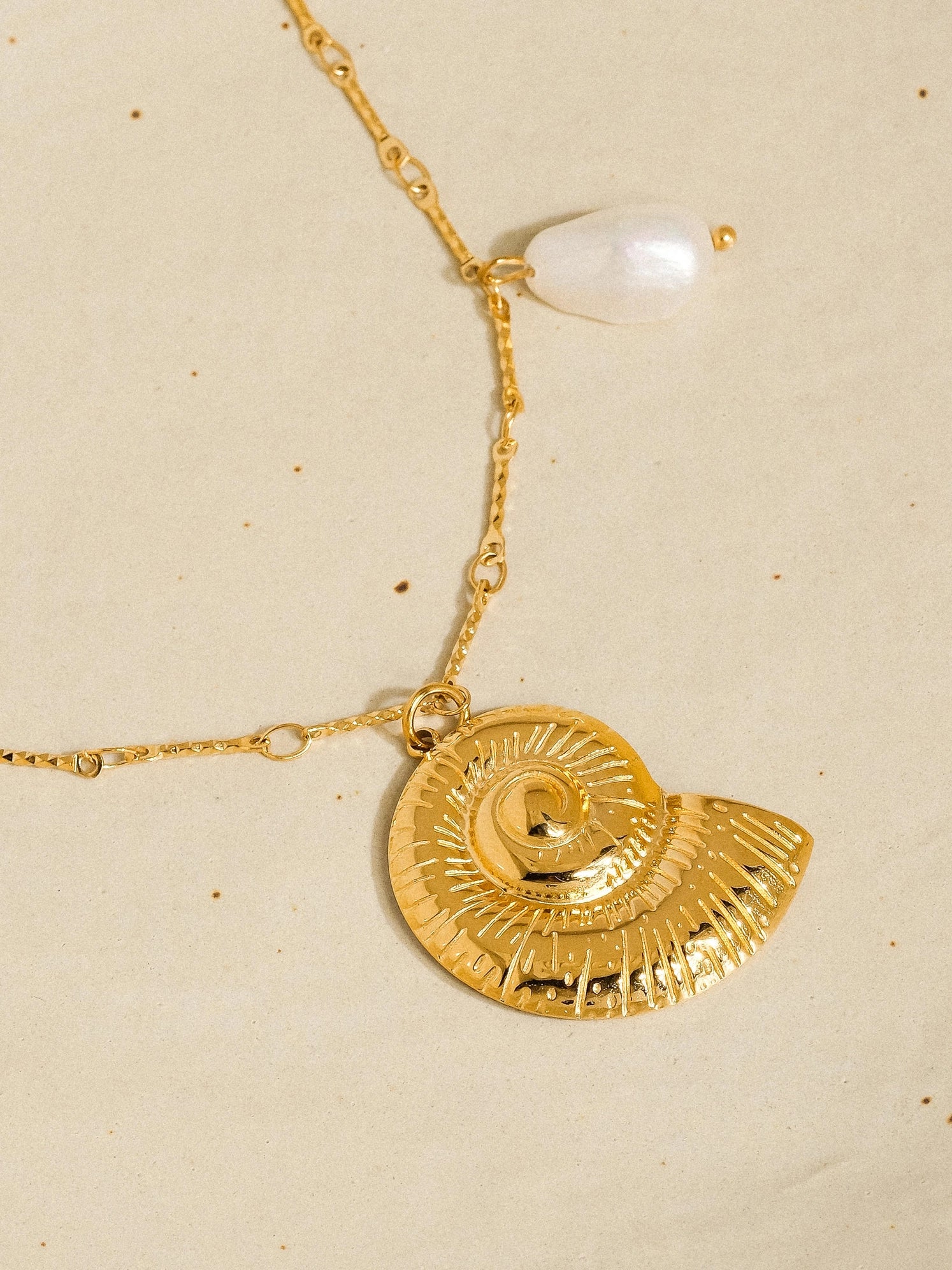 18K GP Coastal Statement Necklace