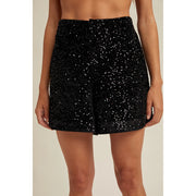 Soirée All-Over Sequin Mini Shorts