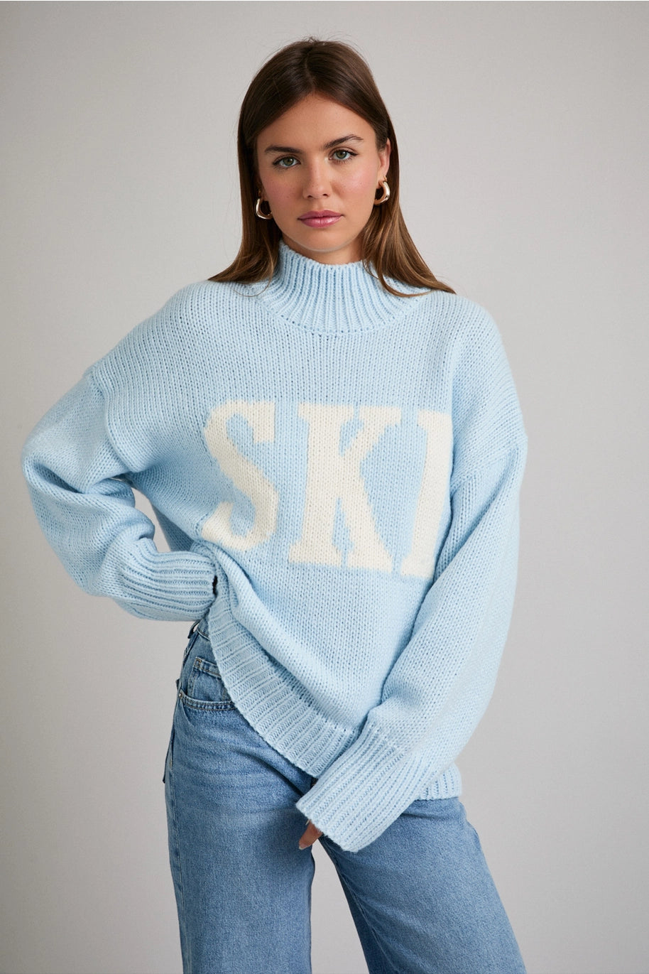 Alpine Chill High Neck Ski Sweater
