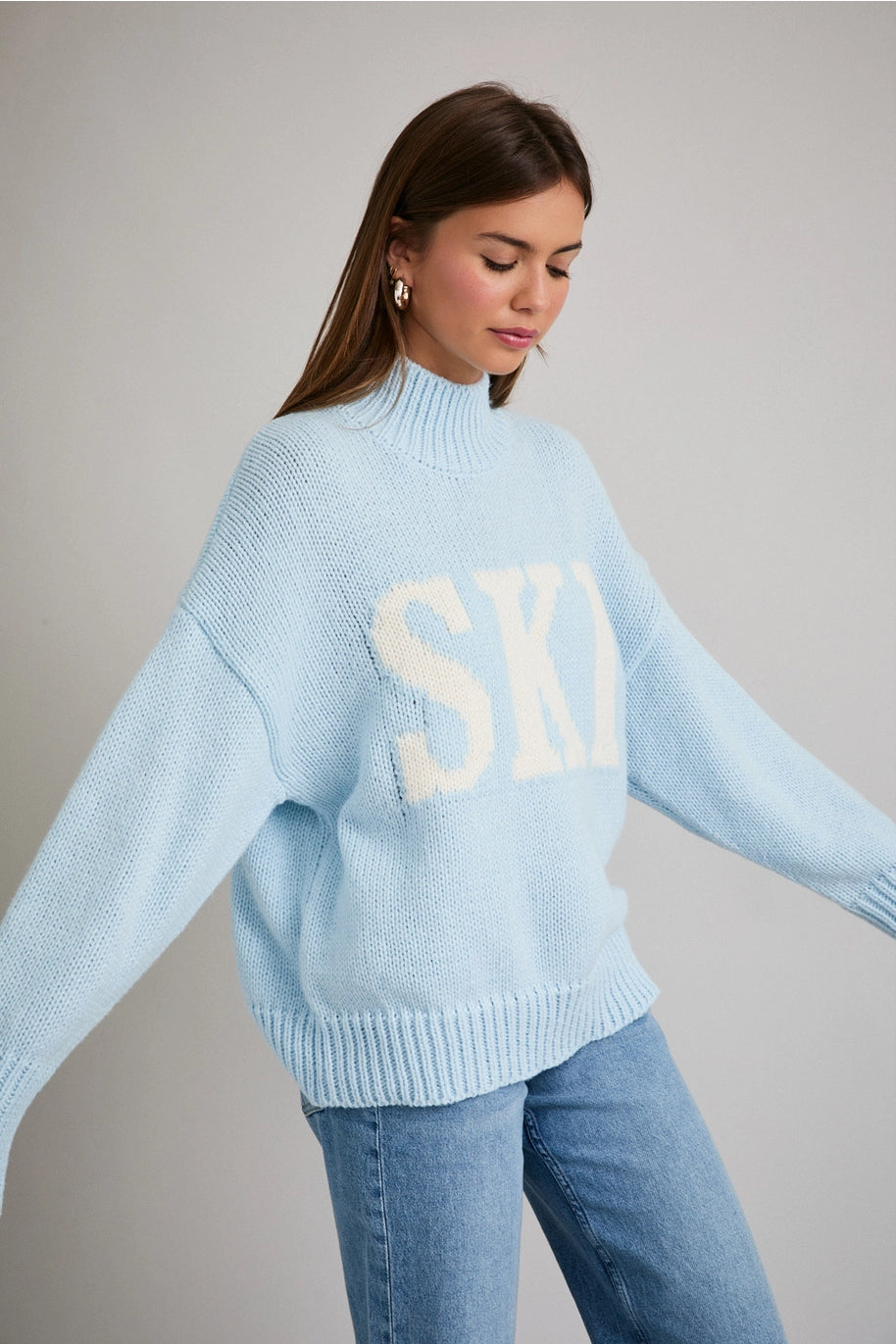 Alpine Chill High Neck Ski Sweater
