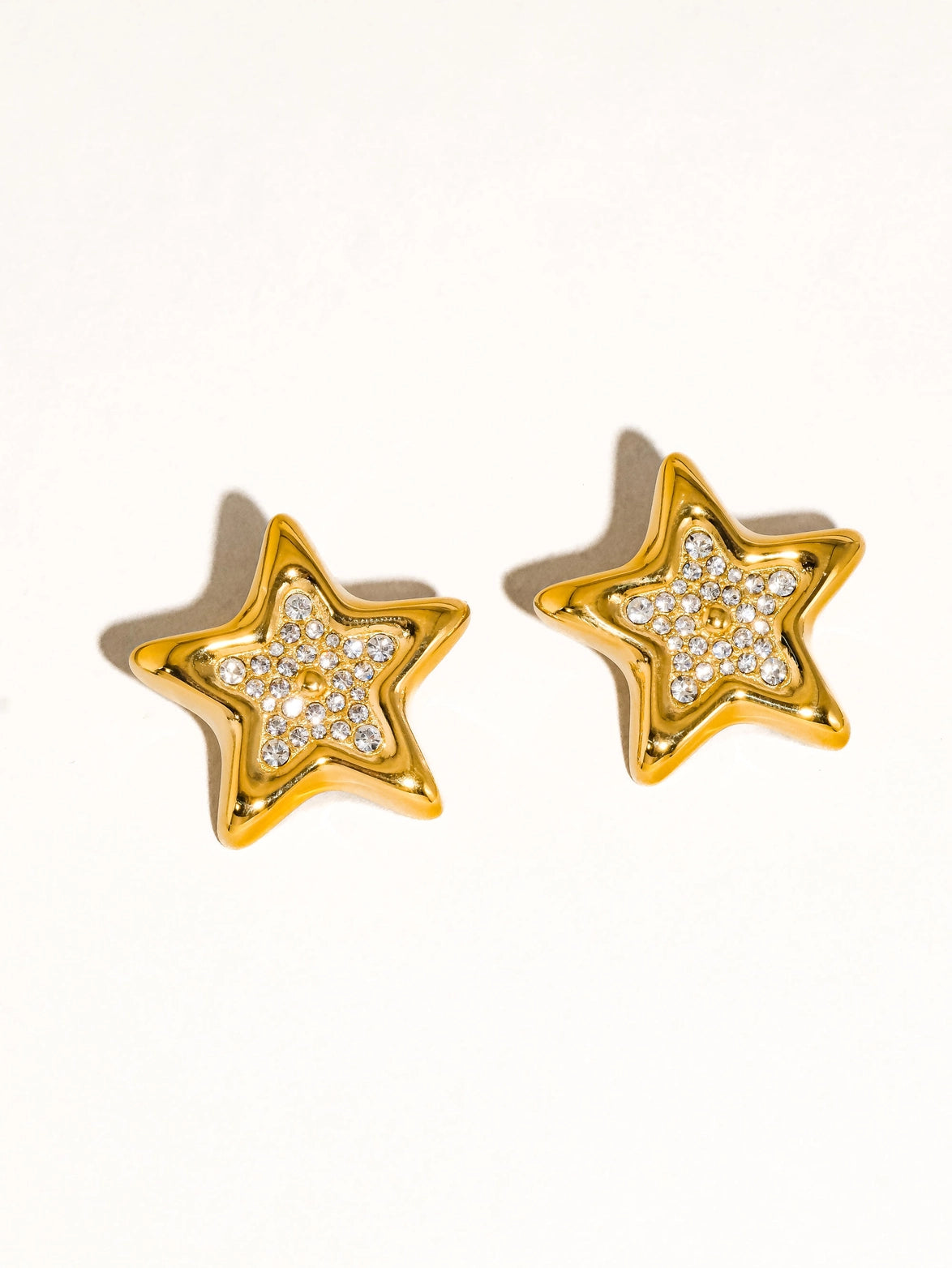 Stella CZ Star Stud Earrings