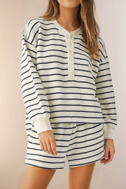 Striped Coastal Lounge Short
