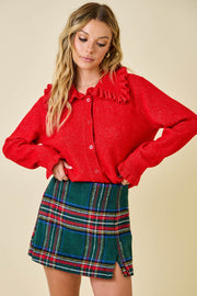 Tartan Tidings Mini Skort - Green