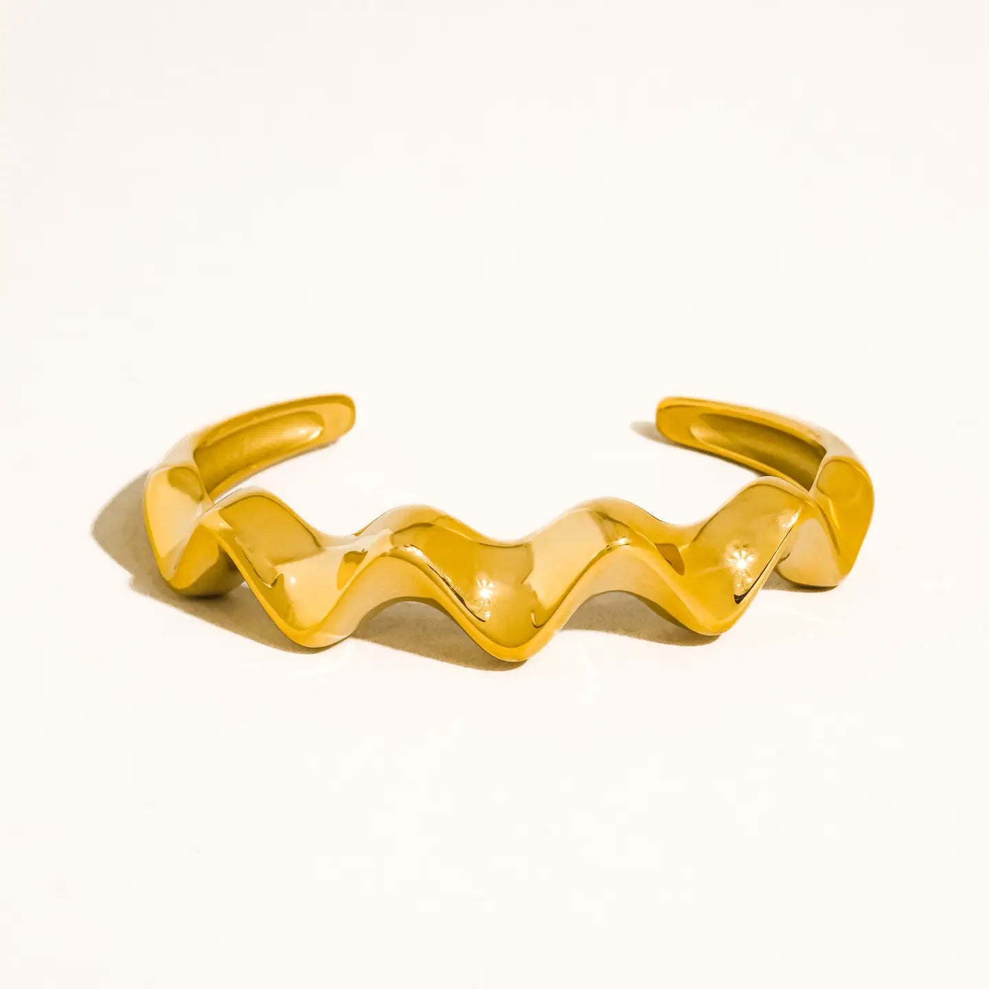 Aurora Wave 18K Plated Cuff Bracelet