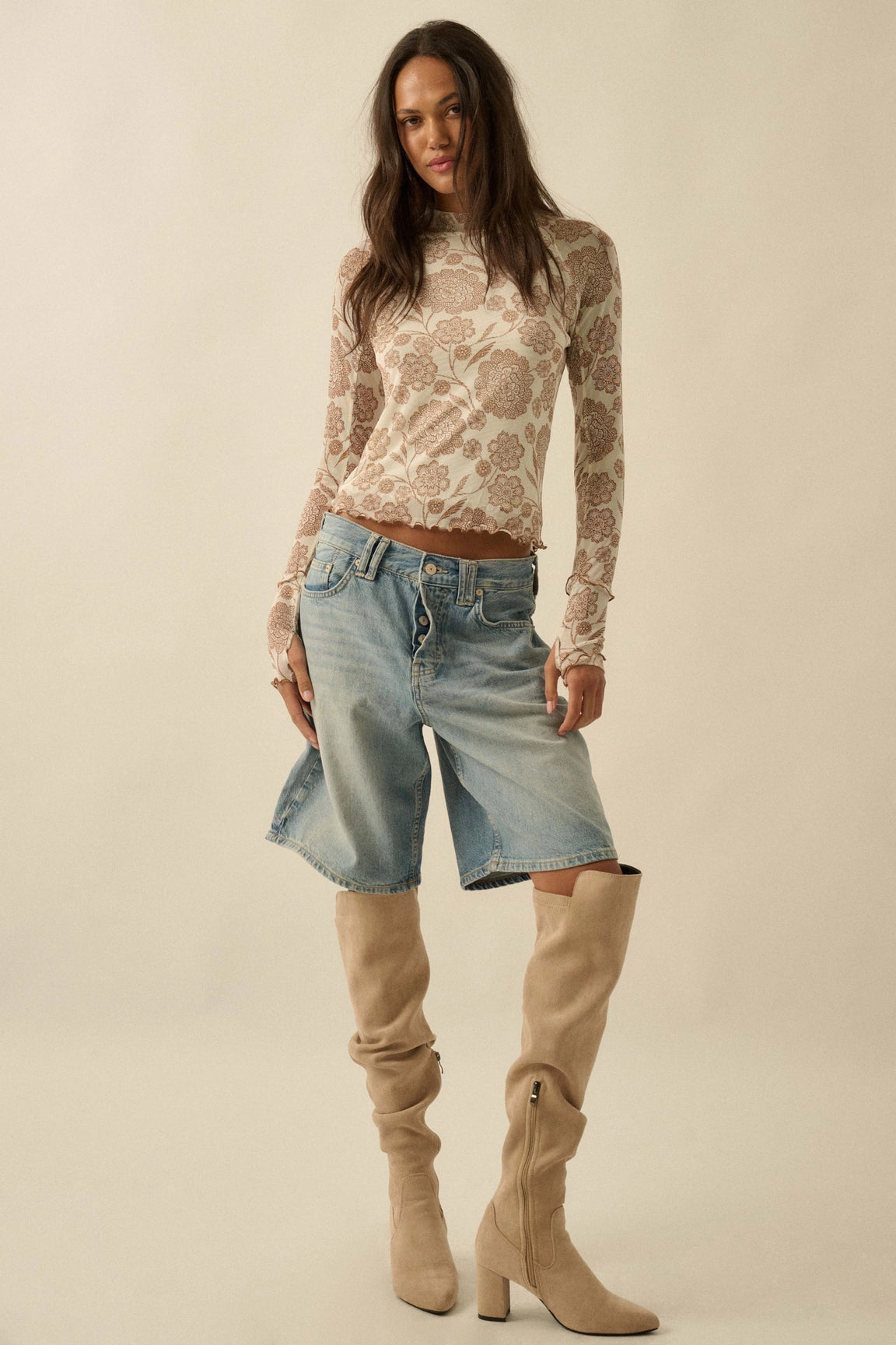The Fleurette Mesh Top